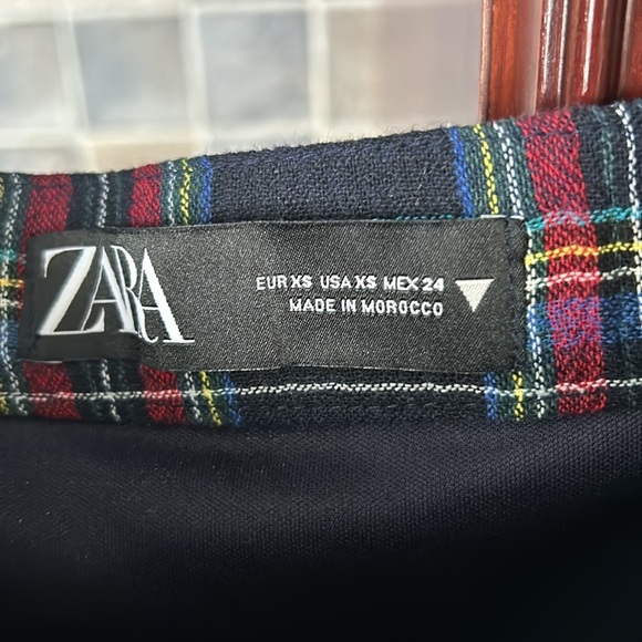 ZARA plaid midi skirt size extra small - Picture 7 of 10